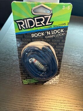 RIDERZ Rock 'N Lock Chain Cable Lock - Blue